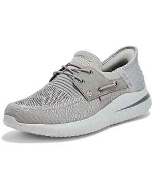 Skechers Delson 3.0-roth 210606 Low Profile Bungee Lace Slip