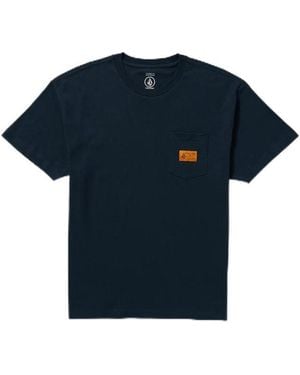 Volcom Workwear T-shirt-heavyweight Short Sleeve Tee - Blue