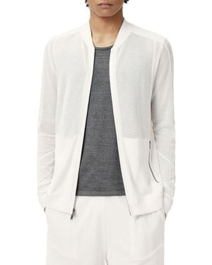 John Varvatos Wirths Bomber Jacket - White
