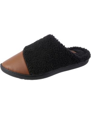 Isotoner Clog Slipper: Non-slip Sole - Black