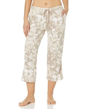 Natori Floral Camo-printed Mirage Crop Pant 23" Inseam - Natural
