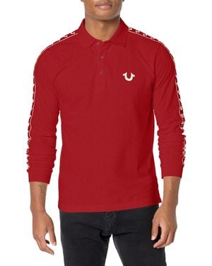 True Religion Ls Dasmask Polo - Rot