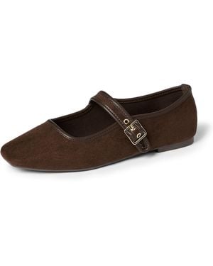 The Drop Levina Flat - Brown