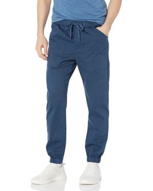 Vince Garment Dye Canvas Jogger - Blue