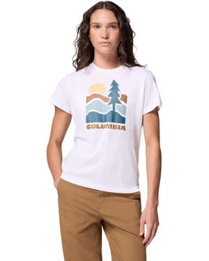 Columbia Ruby Springs Graphic Fitted Short Sleeve - Weiß