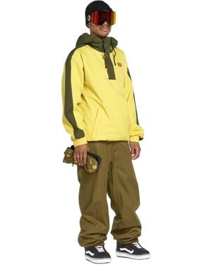 Volcom Arthur Longo 20k Pullover Anarok Hooded Snowboard Jacket - Metallic
