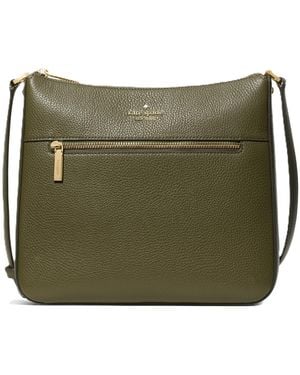 Kate Spade Lena Pebbled Leather Swingpack Crossbody - Green
