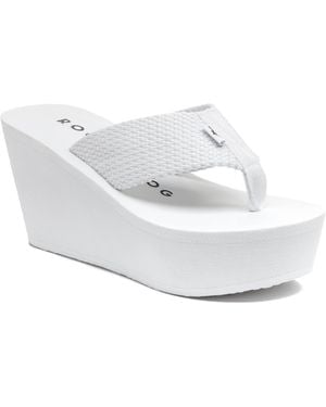 Rocket Dog Diver Wedge Sandal - White