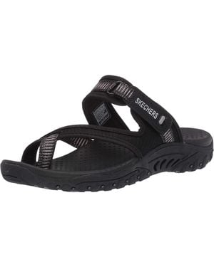 Skechers Reggae-Seize The Day-Toe Thong Sandal Flip-Flop - Nero