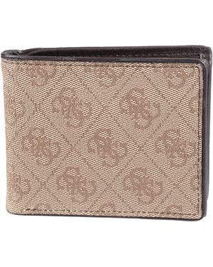 Guess Portafoglio da uomo in pelle - Metallizzato