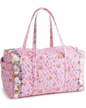 Vera Bradley Disney Premium Cotton Large Original Duffel Bag - Pink