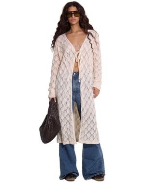 Gottex Standard Beach Life Santorini Crocheted Midi Cover-up-one Size Fits Most - Natural