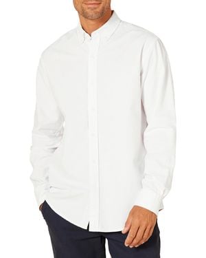 Amazon Essentials Regular-fit Long Sleeve Oxford Shirt - White