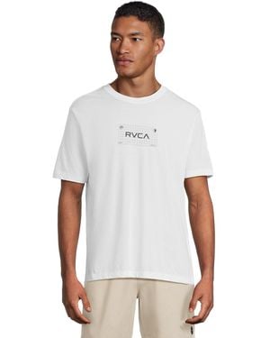RVCA Brand Grid Short Sleeve - White
