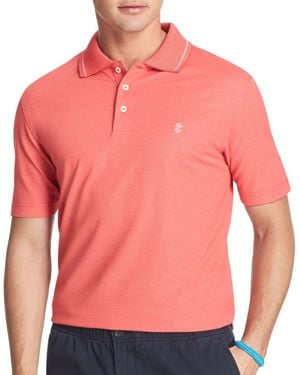 Izod Short Sleeve Coastal Prep Solid Oxford Pique Polo - Pink