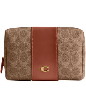 COACH Essential Cosmetic Pouch Bag - Brown