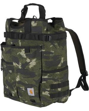 Carhartt 28l Nylon Cinch-top Convertible Tote Backpack - Green