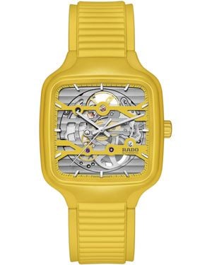 Rado New True Square--swiss Automatic Watch-high-tech Ceramic-sapphire Crystal -38mm - Metallic