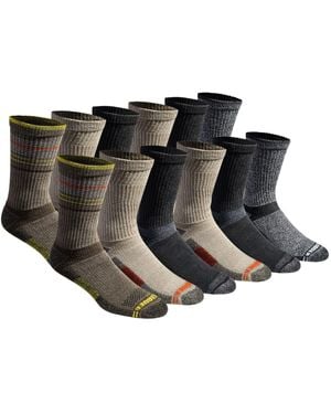Eddie Bauer Dura Dri Moisture Control 6-pair Crew Socks - Black