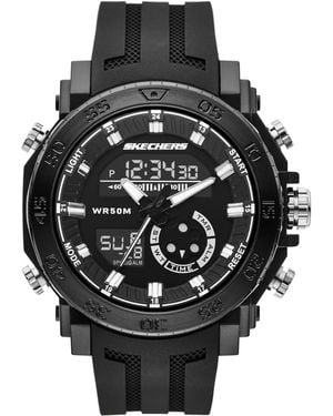 Skechers Analog Ana-Digi Uhr mit Polyurethan Armband SR5213 - Schwarz