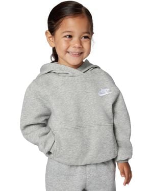 Nike Club Fleece Front Zip Hoodie - Gray