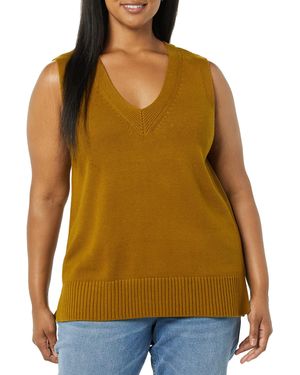 Amazon Essentials Ultra Soft Vest Sweater - Yellow