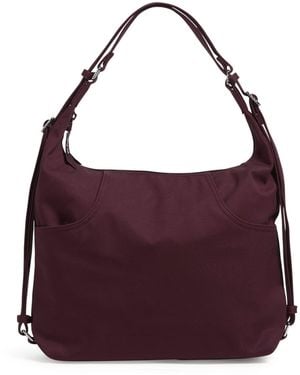 Vera Bradley Cotton Convertible Backpack Shoulder Bag - Purple