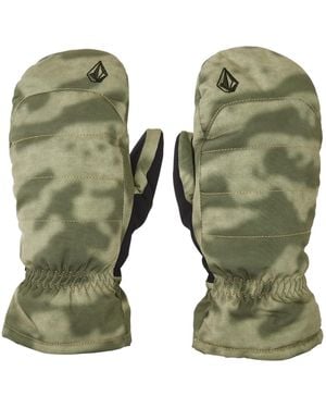 Volcom Quilt Loft Snowboard Ski Winter Snow Mitt - Green