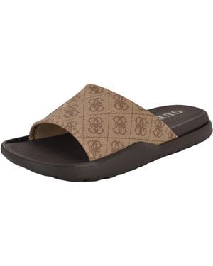 Guess Magaria Slide Sandal - Brown