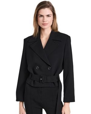 Theory Crop Trench - Black