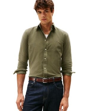 Tommy Hilfiger Corduroy Regular Long Sleeve Shirts - Green