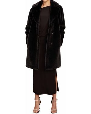 Velvet By Graham & Spencer Evalyn Lux Fur Coat - Black