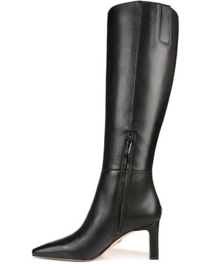 Sam Edelman Sylvia Knee High Boot Black Leather Athletic Calf 12 Medium