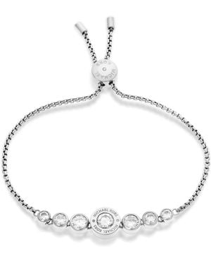 Michael Kors Stainless Steel And Cubic Zirconia Chain Bracelet For - Metallic