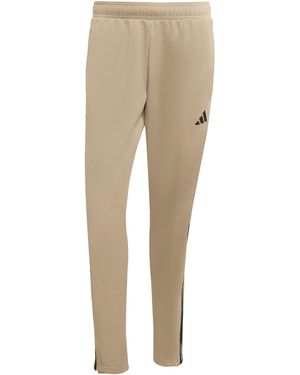adidas Sereno Cut 3-stripes Slim Tapered Pants - Natural