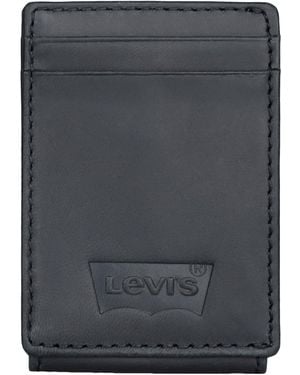 Levi's Magnetic Front Pocket Card Case-Compact - Noir