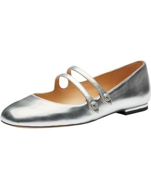 COACH Metallic Winley Mary Jane Flat - Blue