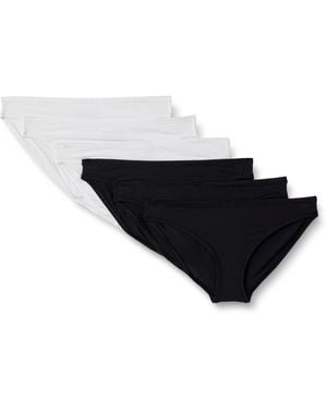 Amazon Essentials Peached Microfiber Bikini Panty - Black