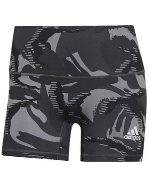 adidas 4 Inch Camo Short Tights - Gray