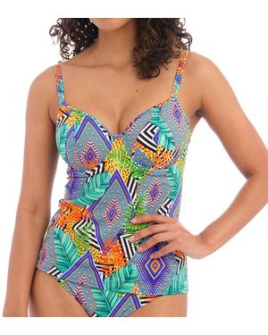 Freya Swim Cala Palma Uw Halter Bikini Top Multi - Blue