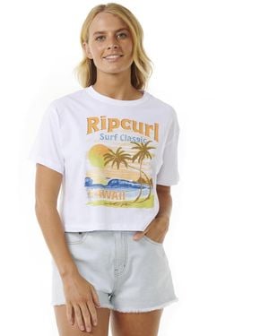 Rip Curl High Tide Scenic Short Sleeve T-shirt - White