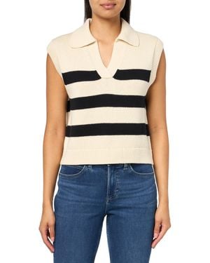 Velvet By Graham & Spencer Velvet By Graham And Spencer Mariette Cotton Cashmere Vest - Blue