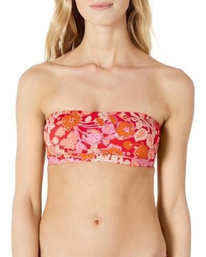 Amazon Essentials Bandeau-Schwimmoberteil - Rot