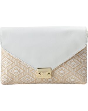 Loeffler Randall Lock Wrsf Clutch,white Mix,one Size - Black