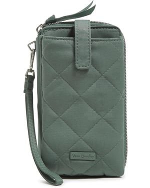 Vera Bradley Performance Twill Large Smartphone Wristlet With Rfid Protection - Green