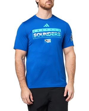 adidas Mls 25/26 Pre-game Short Sleeve T-shirt - Blue
