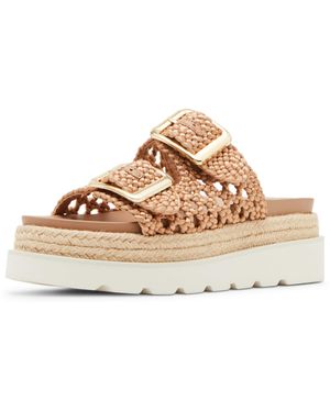 Madden Girl Mythicall Flat Sandal - Natural