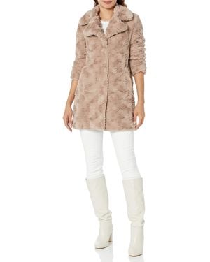 Kenneth Cole Faux Fur Jacket - White
