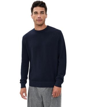 Onia Pique Crewneck Sweater - Blue