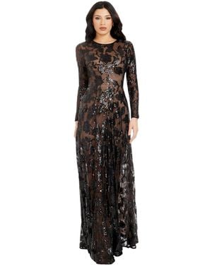Dress the Population Ava Gardenia Vine Sequin - Black